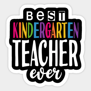 Best Kindergarten Teacher Sticker